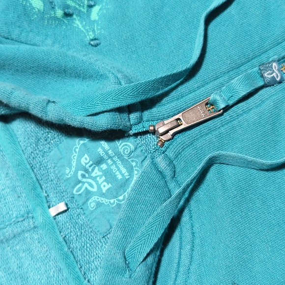 Prana Embroidered Full Zip Jacket sz medium - Picture 4 of 7